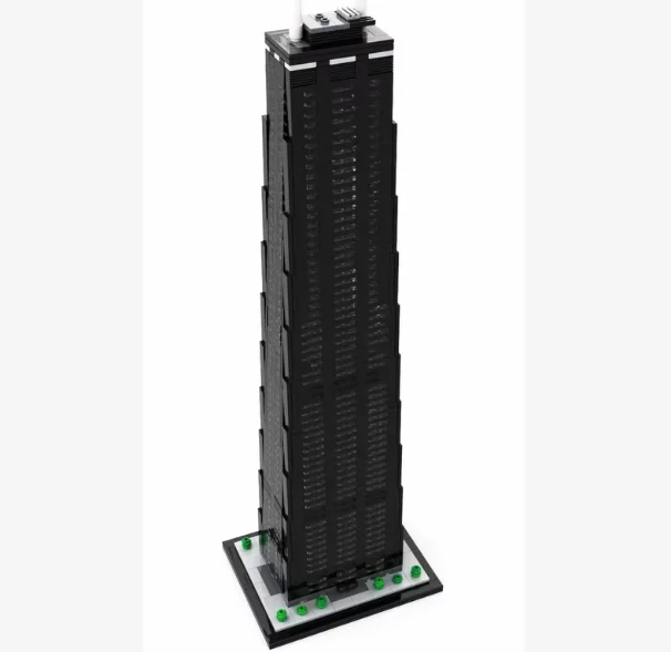 MOC 빌딩 블록 현대 도시 랜드마크 시카고 존 핸콕 센터 2191pcs