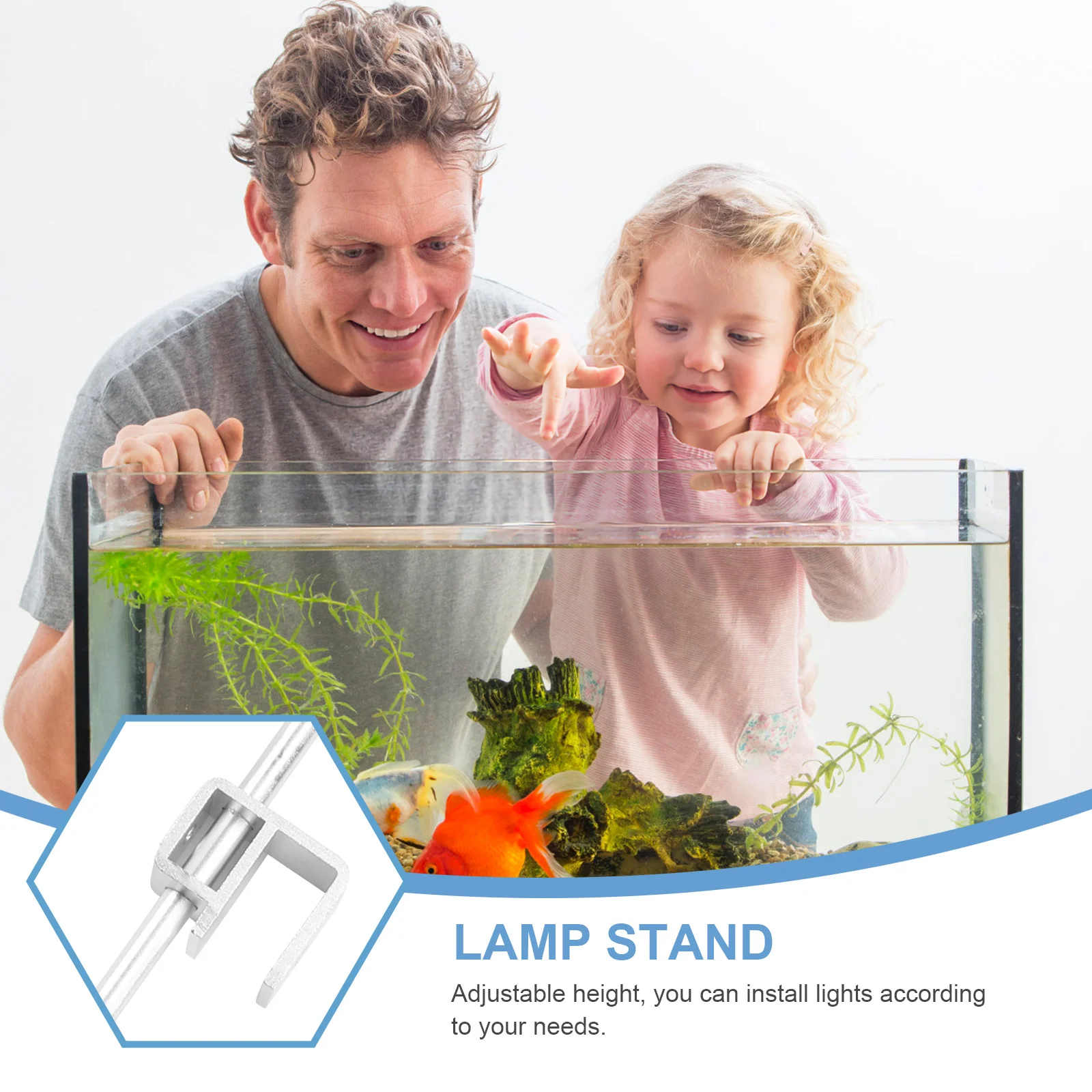 Light Aquarium Fish Tank Rack Stand Bracket Hangingholder Lamp Lighting Adjustable Aquatic Led Kit Aluminum Riserhigh Mount led lamp aquarium light aquarium lamp