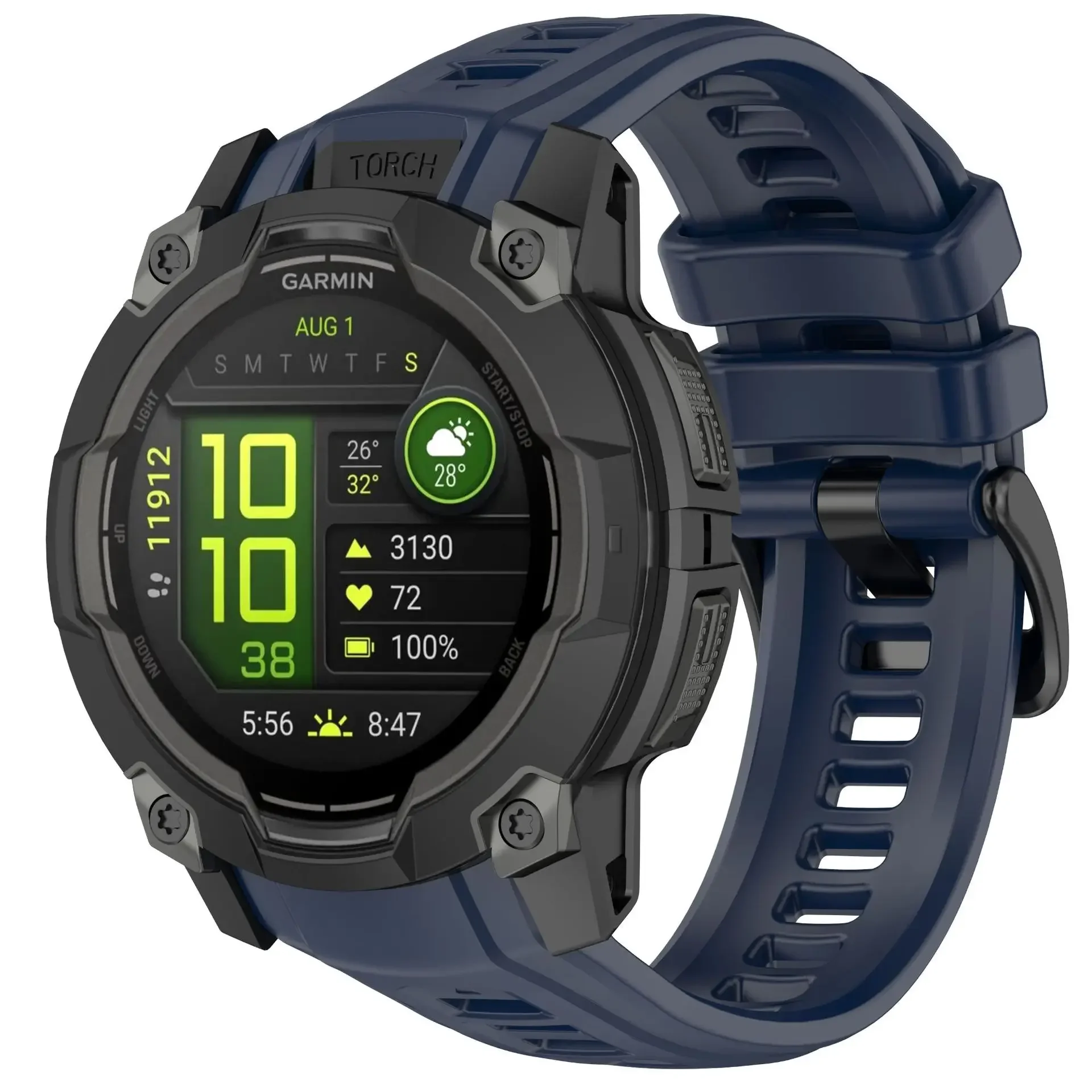 Durable Silicone Smart Watch Band Bracelet - 22mm/26mm Strap Accessory