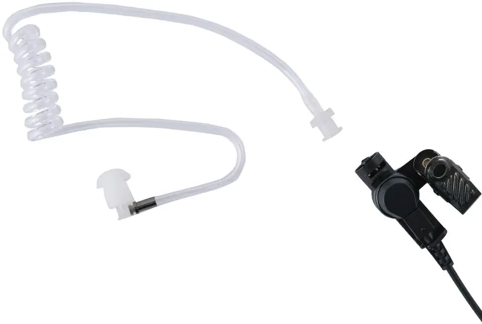 Walkie Talkie Earpiece With Mic - PTT Headset For Motorola Two-Way Radios With 3.5mm Connection