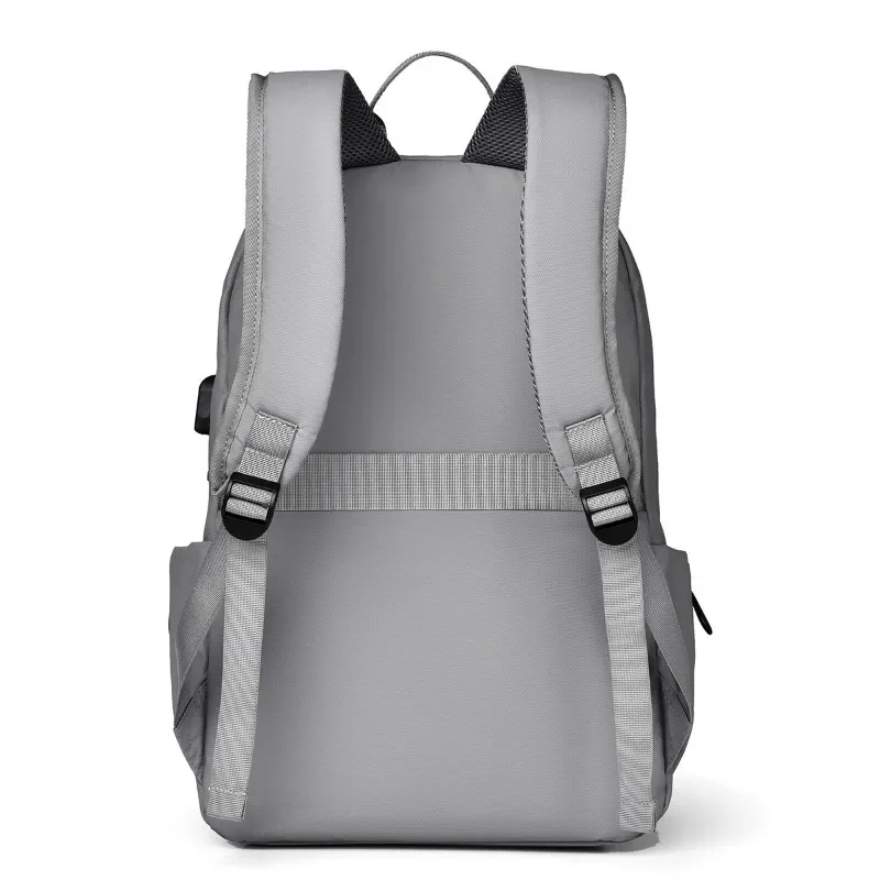 New Men's and Women's Backpack Casual and Simple Large Capacity 15.6 inch Waterproof Splash Computer Backpack USB Travel Bag