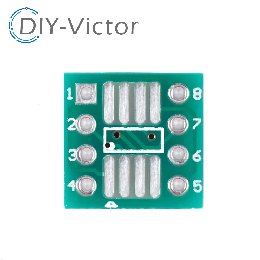 10 pz circuito elettronico TSSOP8 SSOP8 SOP8 SMD a DIP8 adattatore per DIP + Pin Header PCB Board Converter doppi lati