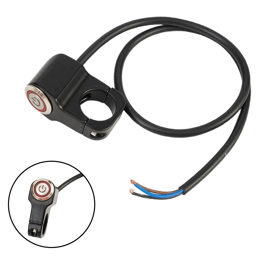 

22mm Motorcycle Alloy Handlebar Switch On/Off Headlight-Hazard-Fog Red LED Moto Light Switch Push Button Accessories