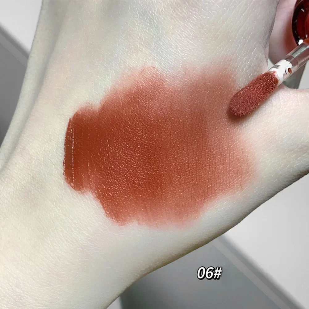 Velvet Matte Lipstick Moisturizing Waterproof Lasting Nude Apricot Lip Tint Non-stick Cup Lip Gloss Lipstick Cosmetics Make Up 5