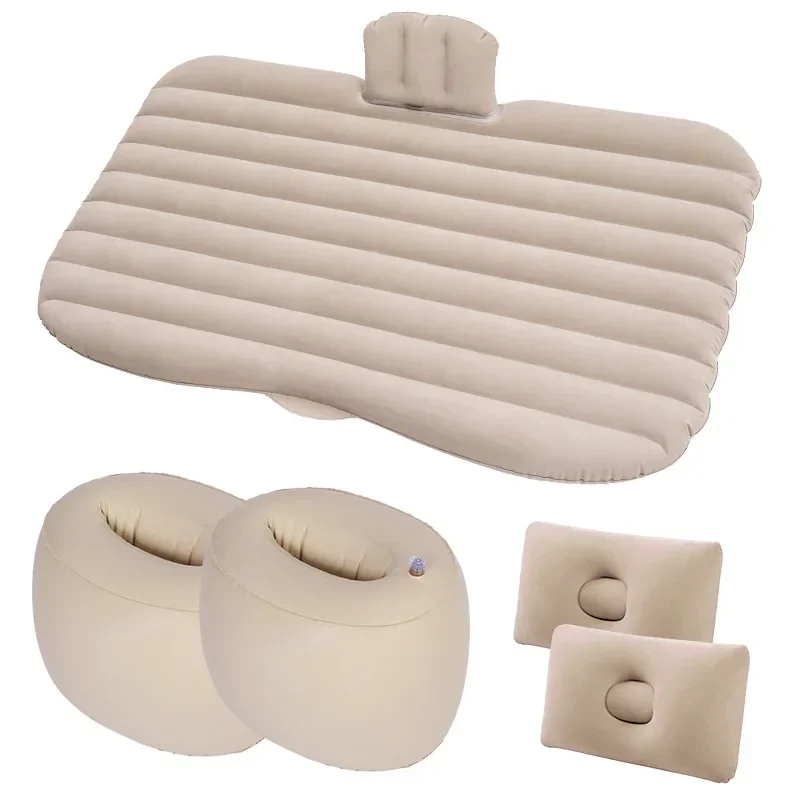 Portable Inflatable Camping Mattress With Pillows And air Pump Car Air Bed Mattress SUV Sleeping Pad