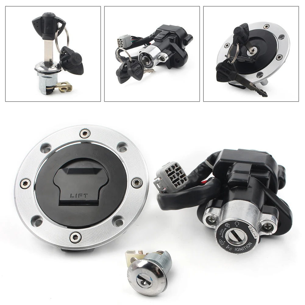 

Motorcycle Ignition Switch Fuel Gas Cap Cover Lock Set For Suzuki V-Strom 1000 DL1000 2002 2003 2004 2005 2006 2007 2008 2009