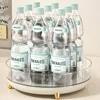 360 Rotating Tray Kitchen Storage Containers for Spice Jar Snack Food Tray Bathroom Storage Box Non Slip Cosmetics Organizer 3