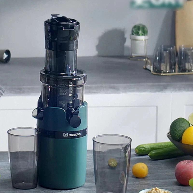 Large Caliber Slow Juicer Screw Cold Press Extractor Slag Juice Separation Filter-Free Easy Wash Electric Fruit Juicer Machine 2