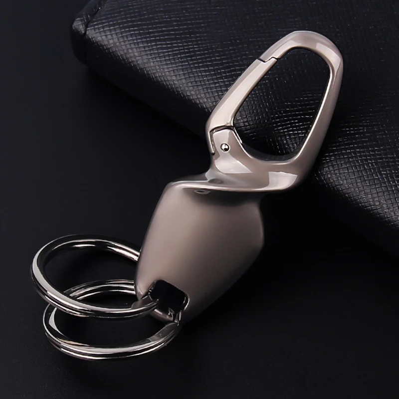 Kaufe Männer Leder Schlüsselanhänger Metall Auto Schlüsselanhänger  Schlüsselanhänger Geschenk personalisierte Ketten