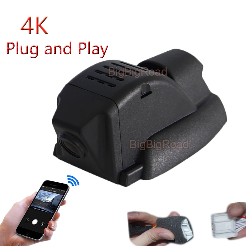 4K Plug and Play Wifi w samochodzie wideorejestrator DVR kamera samochodowa dla Ford Ecosport Everest Focus 2 3 MK2 MK1 Mondeo wysiłek 2013 -2018