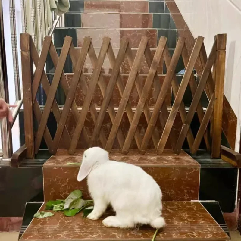 Wooden Pet Door Dog Fence Balcony Isolation Door Retractable Cat Safety Doorstop Strong and Durable Pet Products Supplies