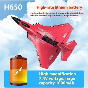 New H650 Big Size Rc Plane Water Proof And Fall Resistant Land And Air Raptor Rc Raptor Fixed Wing Foam Aircraft Outdoor Glider 1