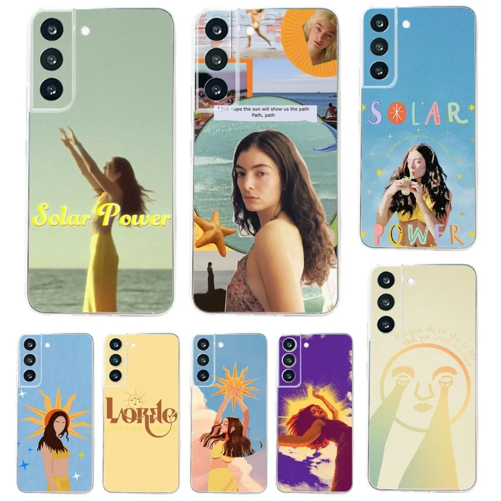 Custodia Per Telefono L-Lorde Solar Power Per Samsung Galaxy A71,70,52,51,40,31,A50,30S,21S, Note20Cover Ultra Trasparente