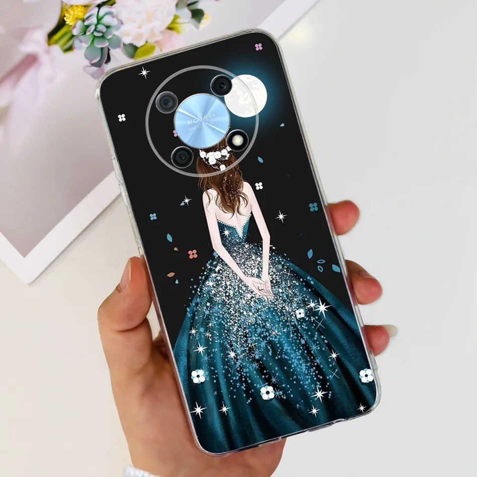 Elegant Printing Soft Silicone Clear TPU Slim Phone Case
