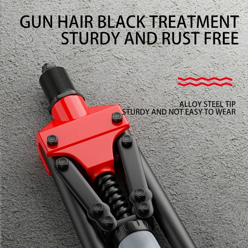 Heavy Duty Riveter Set Home Improvement Tools sPop Rivet Gun and Blind Rivets Assortment Kit Hand Tools - Image 5