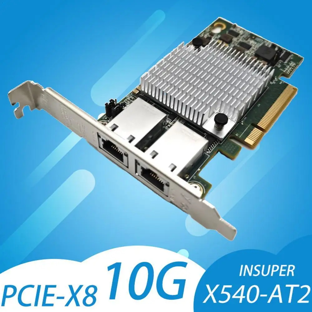 Supporto Per Test Pacchetto Intel 10G X540-T2 Per Scheda Di Rete A Doppia Porta 10G Porta Elettrica Accessori Per Adattatori Di Rete Qunhui Nas