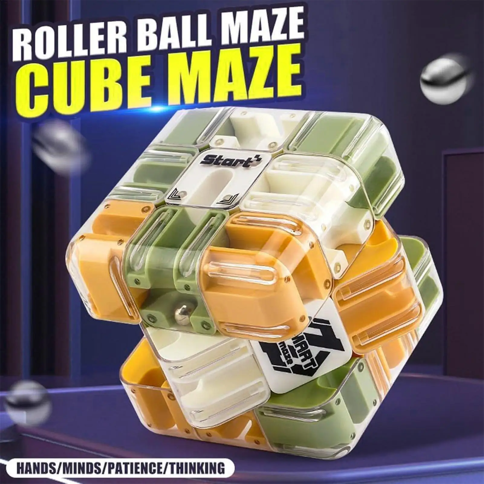 Maze Toy Interactive 3D Challenge Game Maze Cube for Classroom Party Birthday School Waiting Room Family Gathering Social Event