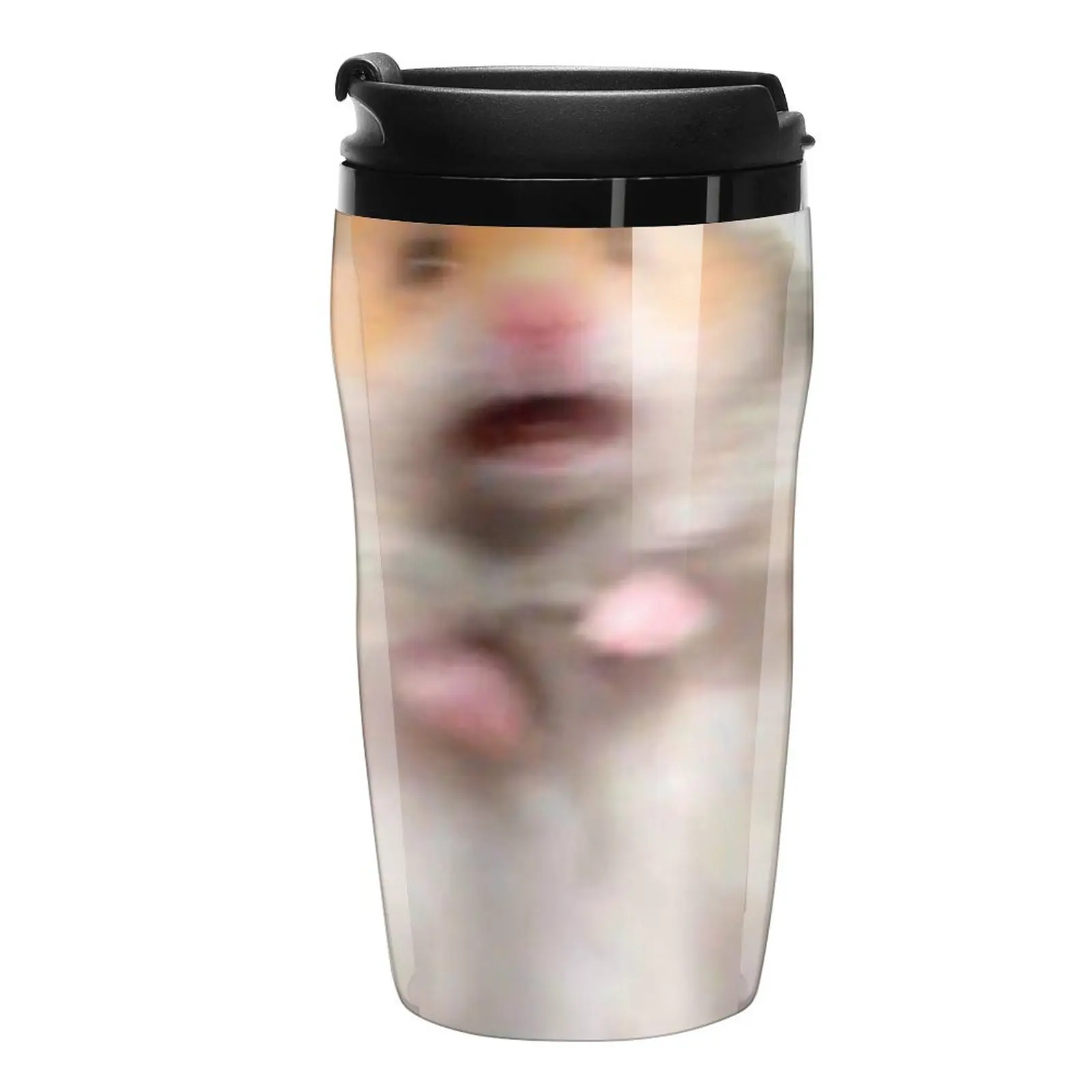 

Scared Hamster Meme Travel Coffee Mug Unusual Tea Cup Coffee To Go