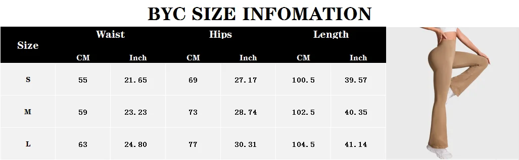 Women's High Waist Flare Leggings Yoga Pants