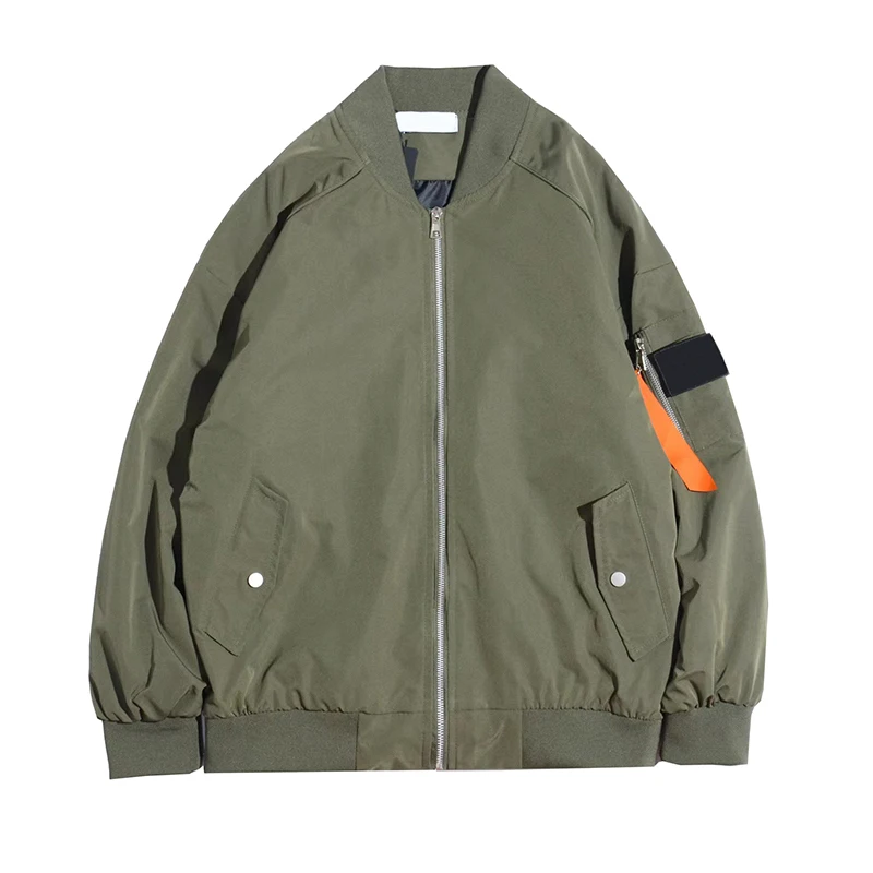 

Men's Jacket Zipper Loose Embroidered Spring Autumn Outdoor Casual Vintage Windproof Waterproof Coat Jaqueta Masculina MA760
