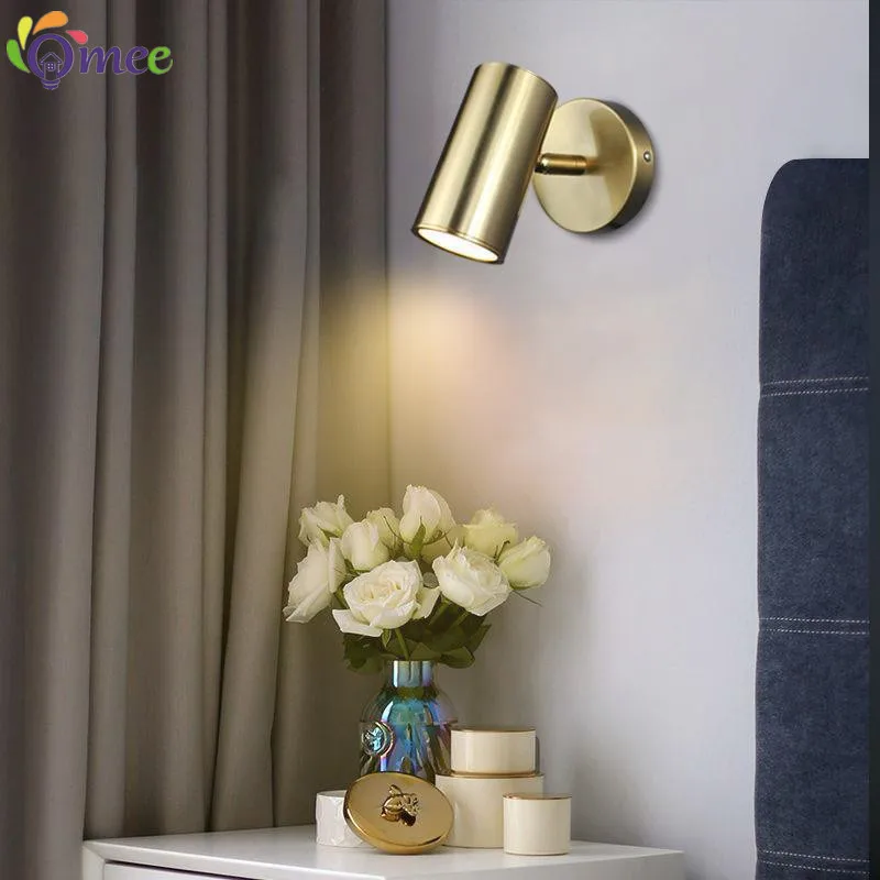 Omee Nordic Wall Lamp Spotlight 5W Led Living Room Bedroom Bedside sconce Interior Flexible Lamps Family Corridor Loft Lighting