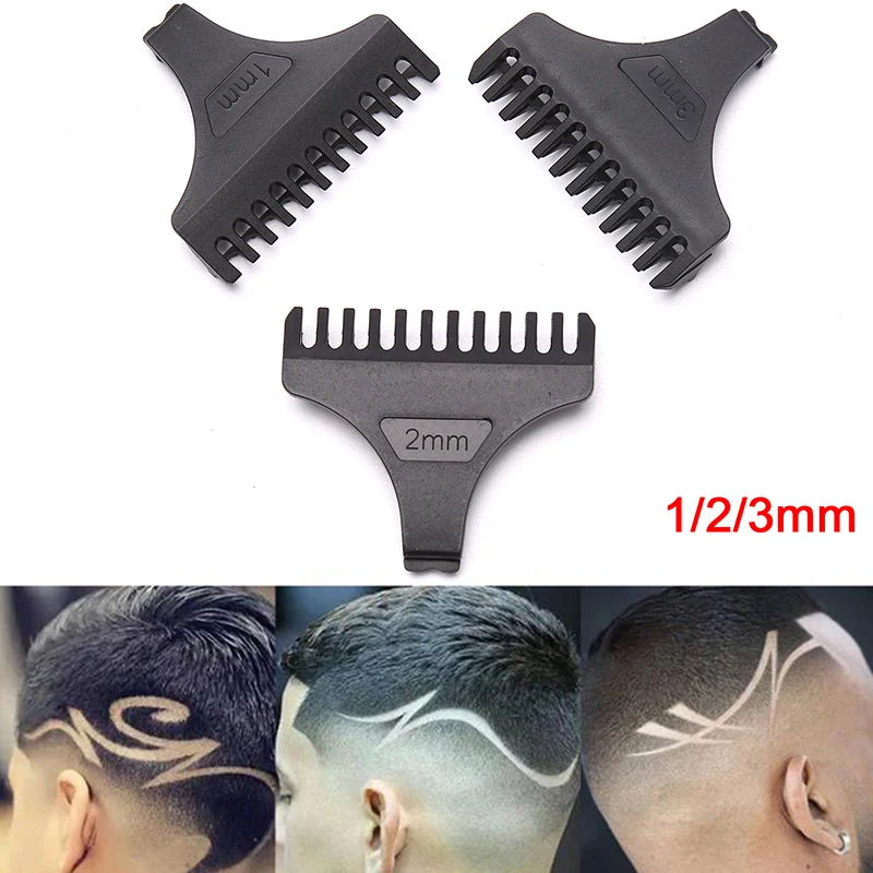 

3pcs/set Universal Hair Clipper Shaver Limit Combs Guide Guard Replacement Attachment 1/2/3mm