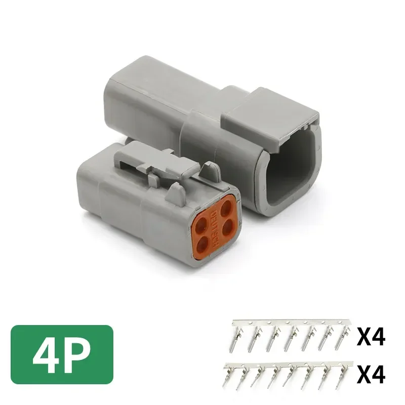 plugue selado automotivo, tipo, DT, DTM, DTP,