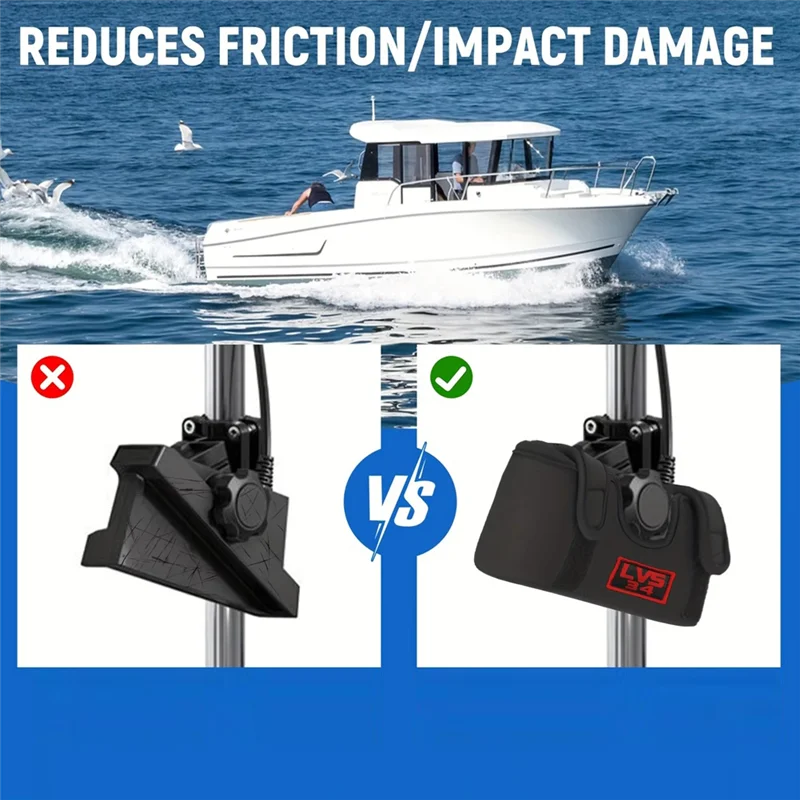 GG Fishing Cubierta Protectora Dura Del Transductor Del Viaje Para Garmin Livescope Plus LVS34