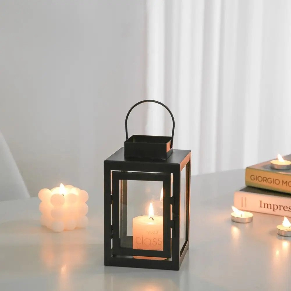 

Outdoor Hanging lantern Lawn Camping Christmas Candle Lantern Landscape Courtyard Atmosphere Candle Light Candle Holder Garden