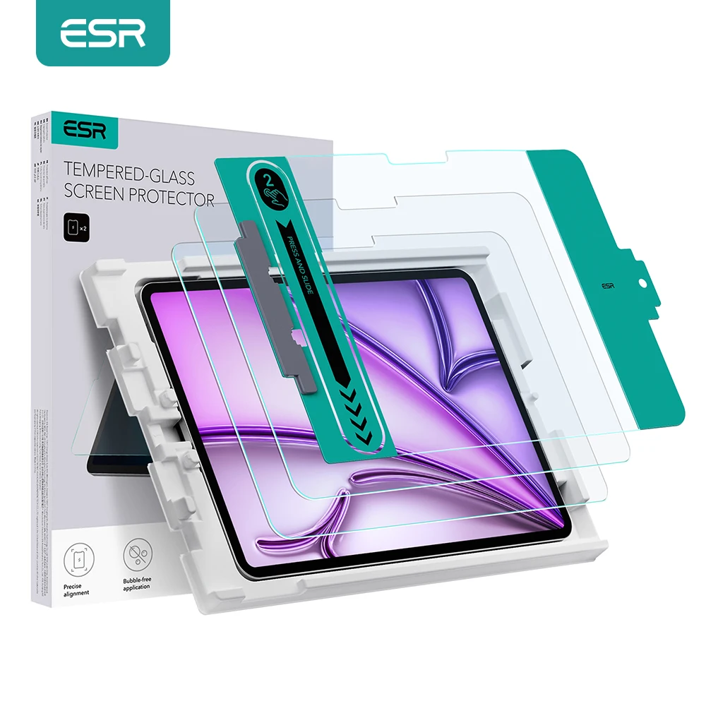 

ESR for iPad Air 13 2024 HD Screen Protector for Pro 13 Tempered Flim for iPad Pro 13 Clarity Film with Easy Application Tray