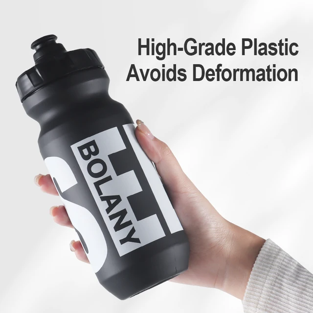 BOLANY 610ML Cycling Bike Water Bottle Bicycle Portable Kettle with Cover Matte Plastic Sports Bottle Outdoor Supplies 3