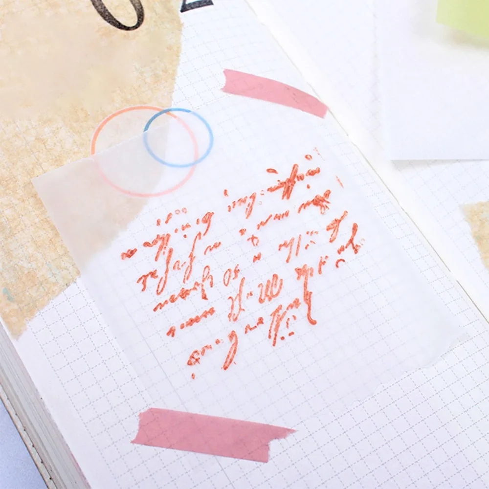 50pcs 컬러 황산 종이 15×10CM 반투명 컬러 카드 종이 여러 가지 빛깔의 투명 종이 스케치 공예