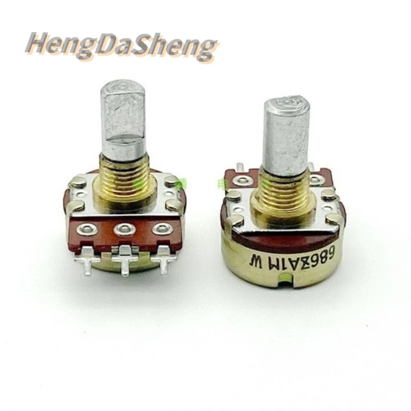 

5Pcs/Lot 16 Type 3-pin Single A1M Speaker Power Amplifier Audio Gain Volume Potentiometer 15mmD Axis