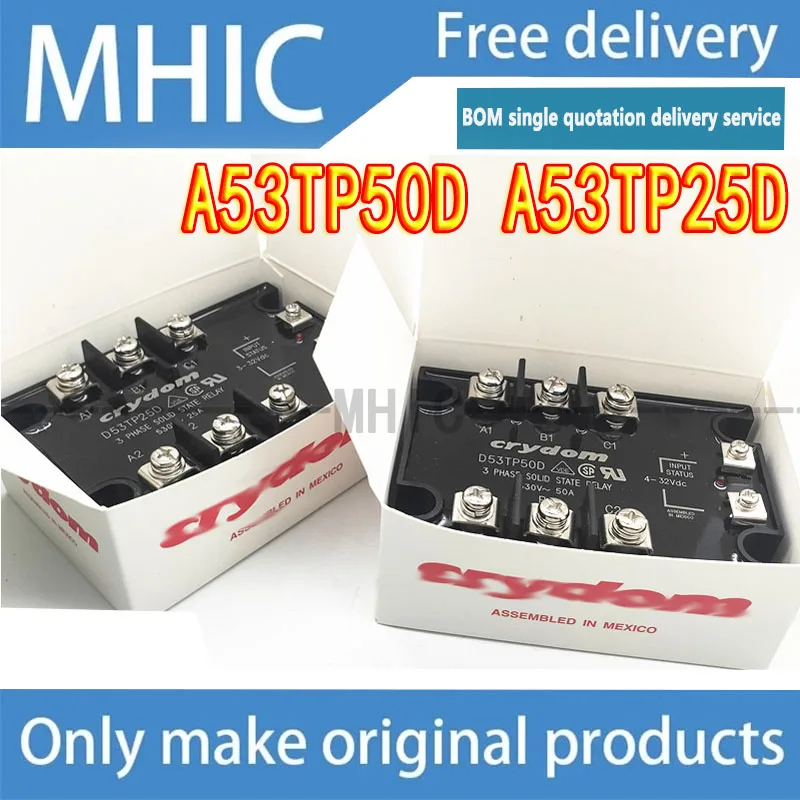 

1PCS/LOT Free Delivery Express Three-phase Solid State Relay D53TP50D/25D/50D-10/25D-10 A53TP50D/25D