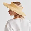 Summer Empty Top Round Sun Hats For Women Elegant Wide Large Brim Beach Straw Hat Casual Panama Caps Uv Protection Cap Sombrero 1