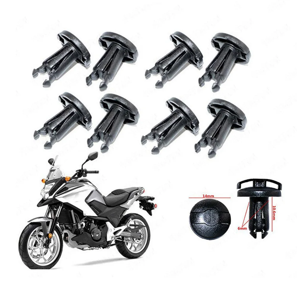 

10pcs 90683-GAZ-003 Motorcycle Screw Push Rivets Trim Clip for Honda NC 700 CB 1300 CBR 125 250 1000 RR Joy 100 Jialing Scooter