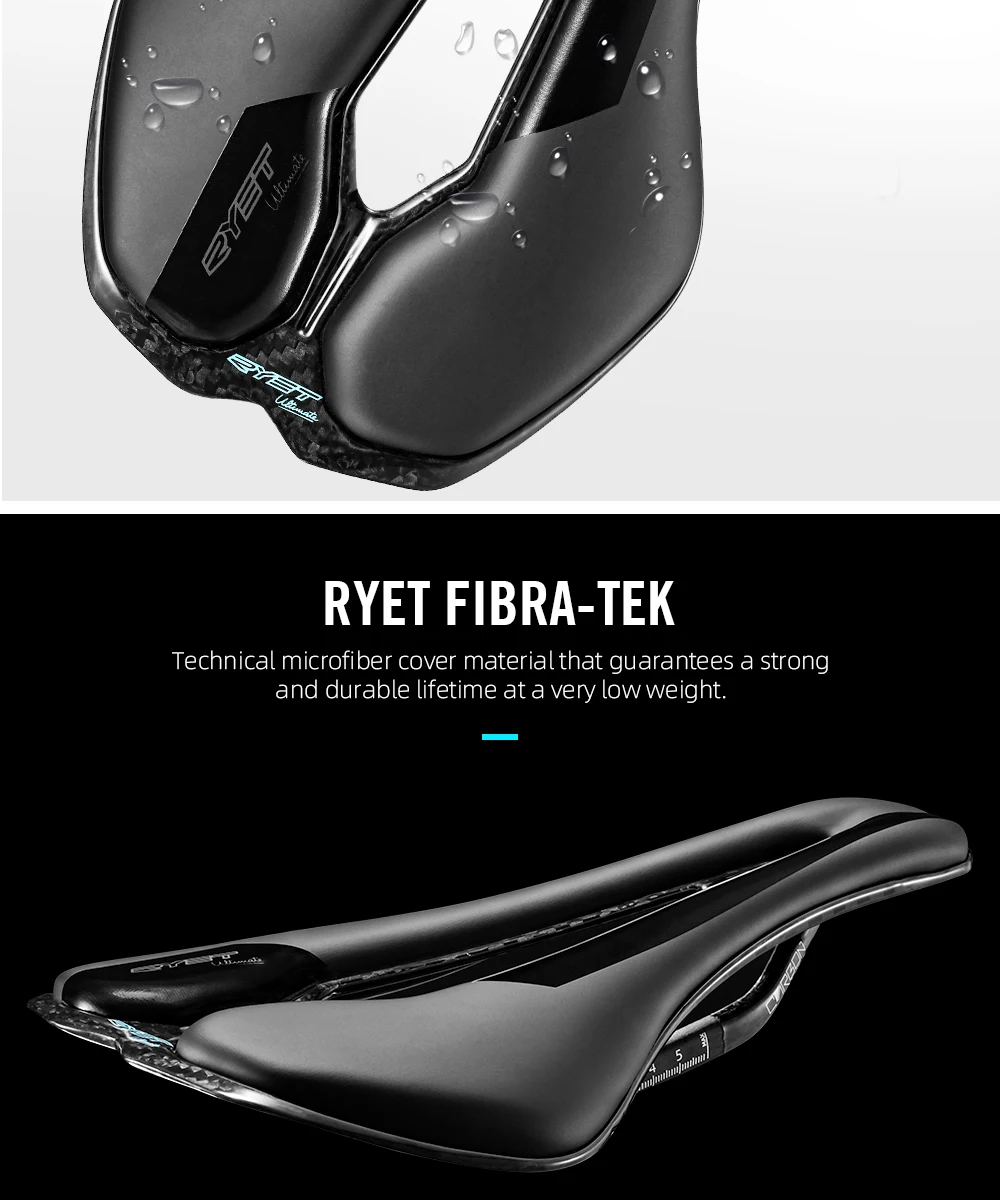 RYET Carbon 3D-gedruckter/EVA-Fahrradsattel Ultraleichter Renn-MTB-Sitz 7x9mm Sattel 126g/155g/170g Sitzkissen Fahrradteile – Detail 15