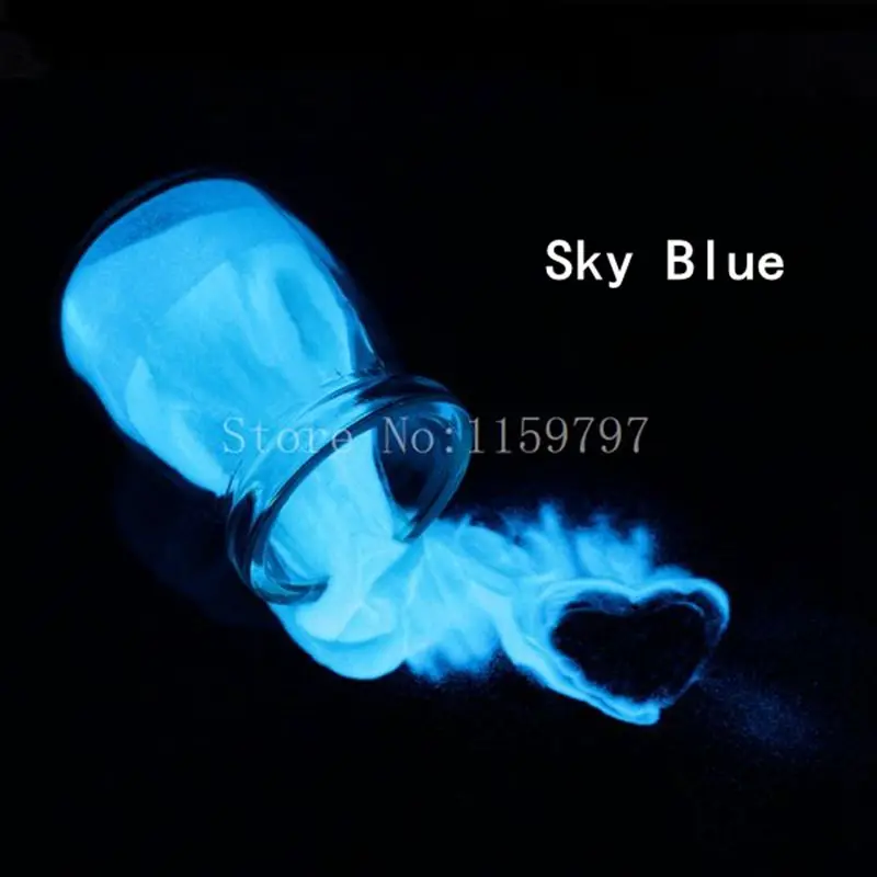 Polvere Glitter Per Unghie Luminosa Glow In The Dark Glow Powder Pigmento Fluorescente Al Fosforo Per La Decorazione Dello Smalto Per Unghie