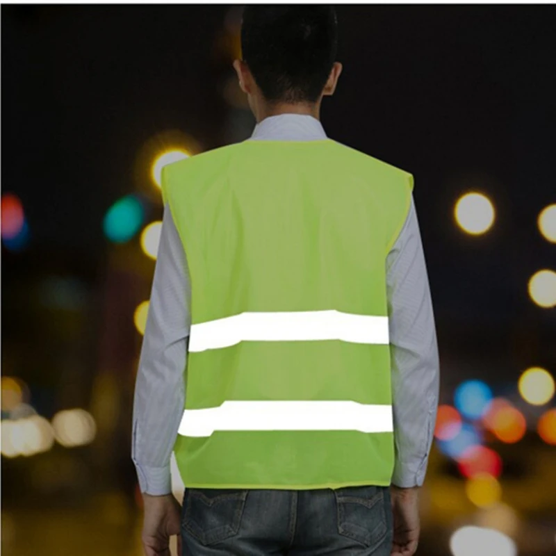 Reflective Safety Vest Breathble Sleeveless with Reflective Stripes for Workers