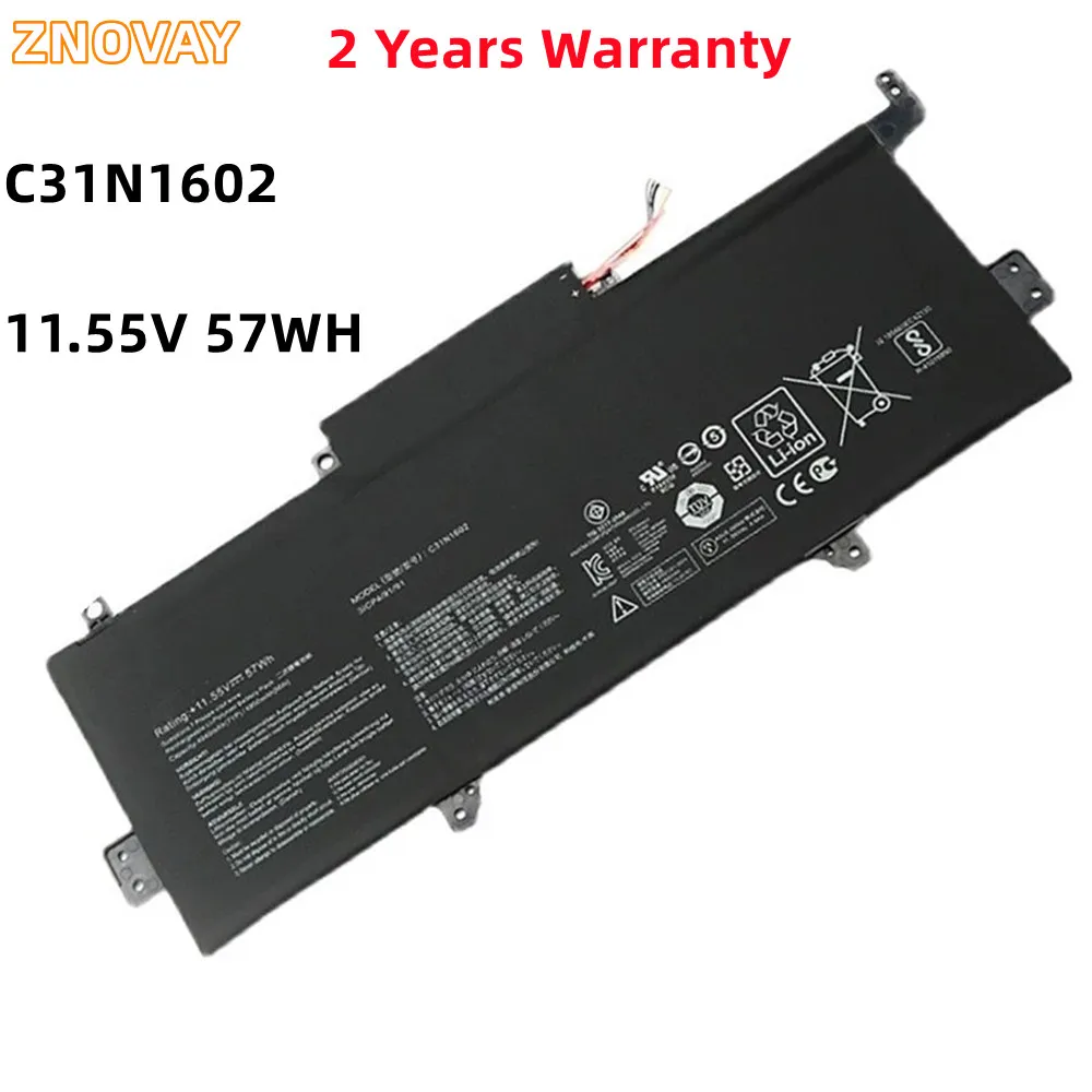 

ZNOVAY 57WH C31N1602 Battery For ASUS Zenbook U3000 U3000U UX330 UX330U UX330UA UX330UA-1A UX330UA-1B UX330UA-1C 0B200-02090000