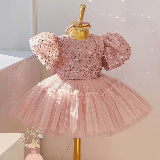  Vestido de cumpleaños para niñas de 1 a 2 años, vestido de  fiesta de cumpleaños para bebé, trajes para niñas de 1 a 2 años (color : 2-5,  talla para niño