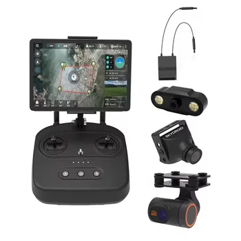Skydroid T10 Mini telecamera telecomandata 10 km Trasmissione mappa digitale 4 in 1 con ricevitore R10 per drone di protezione delle piante RC