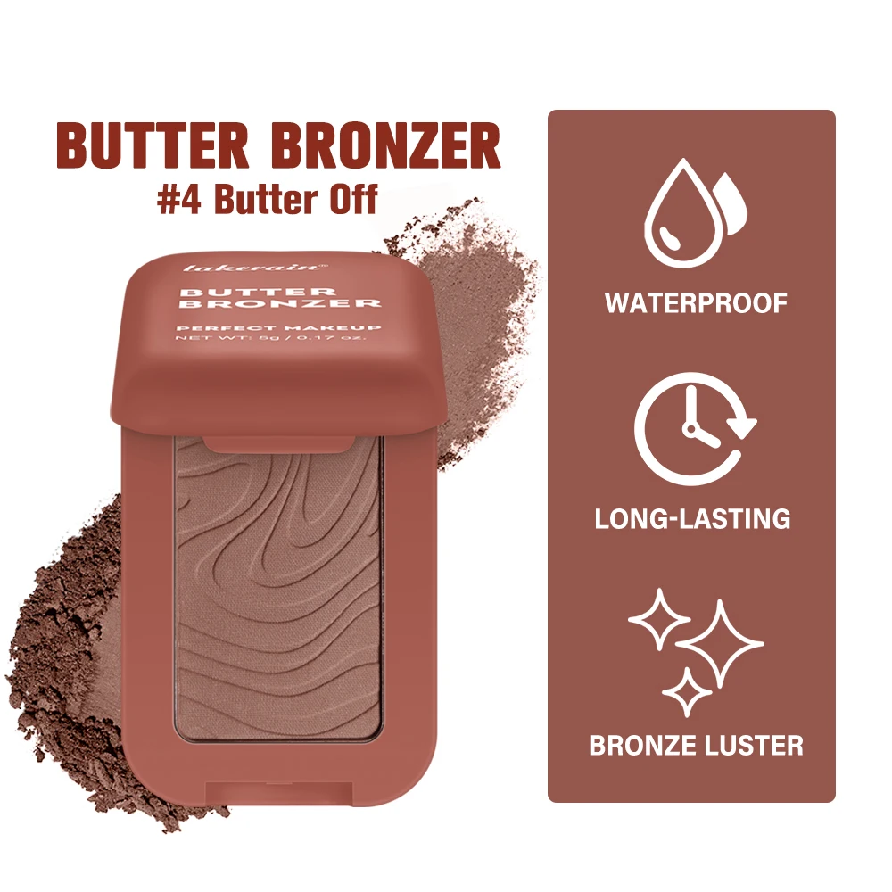 Rich Matte Bronzer Palette for Dark Complexions - Natural Contour and Highlight