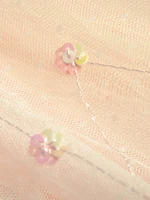 Seasixiang-فستان ماكسي شبكي نسائي ، برقبة دائرية ، كم فانوس ، تطريز ترتر ، كشكش ، فستان حفلة عتيق ، موضة خريف 1