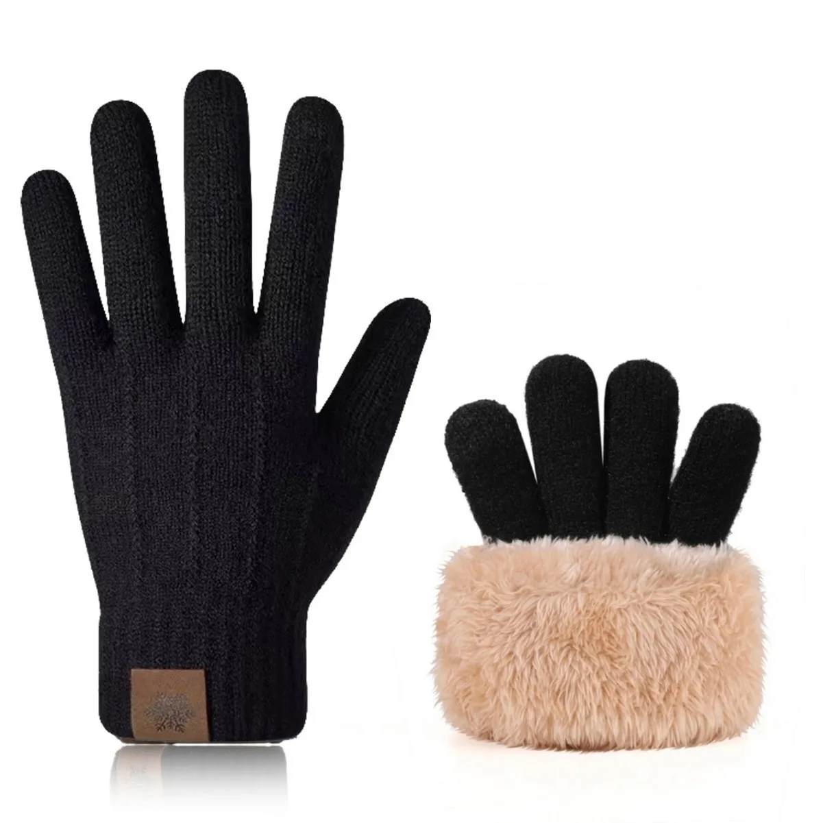Cozy Winter Thermal Touchscreen Gloves - Unisex Warm Knit Essentials
