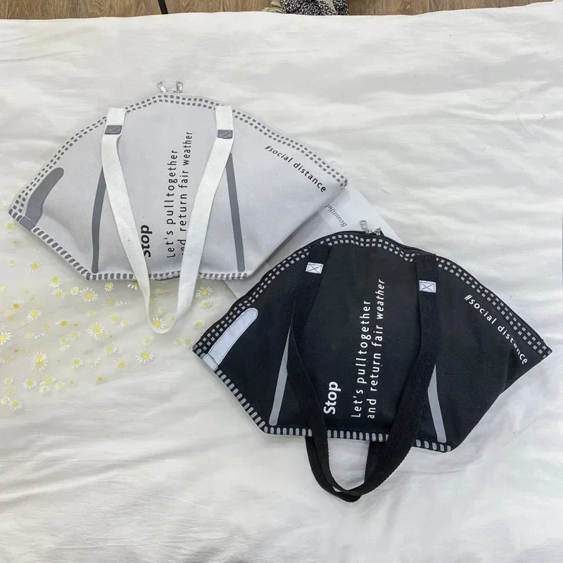 

Персонализированная креативная маска, Иностранная сумка, Женская сетка большой вместимости, красная сумка, женская новая модная сумка через плечо