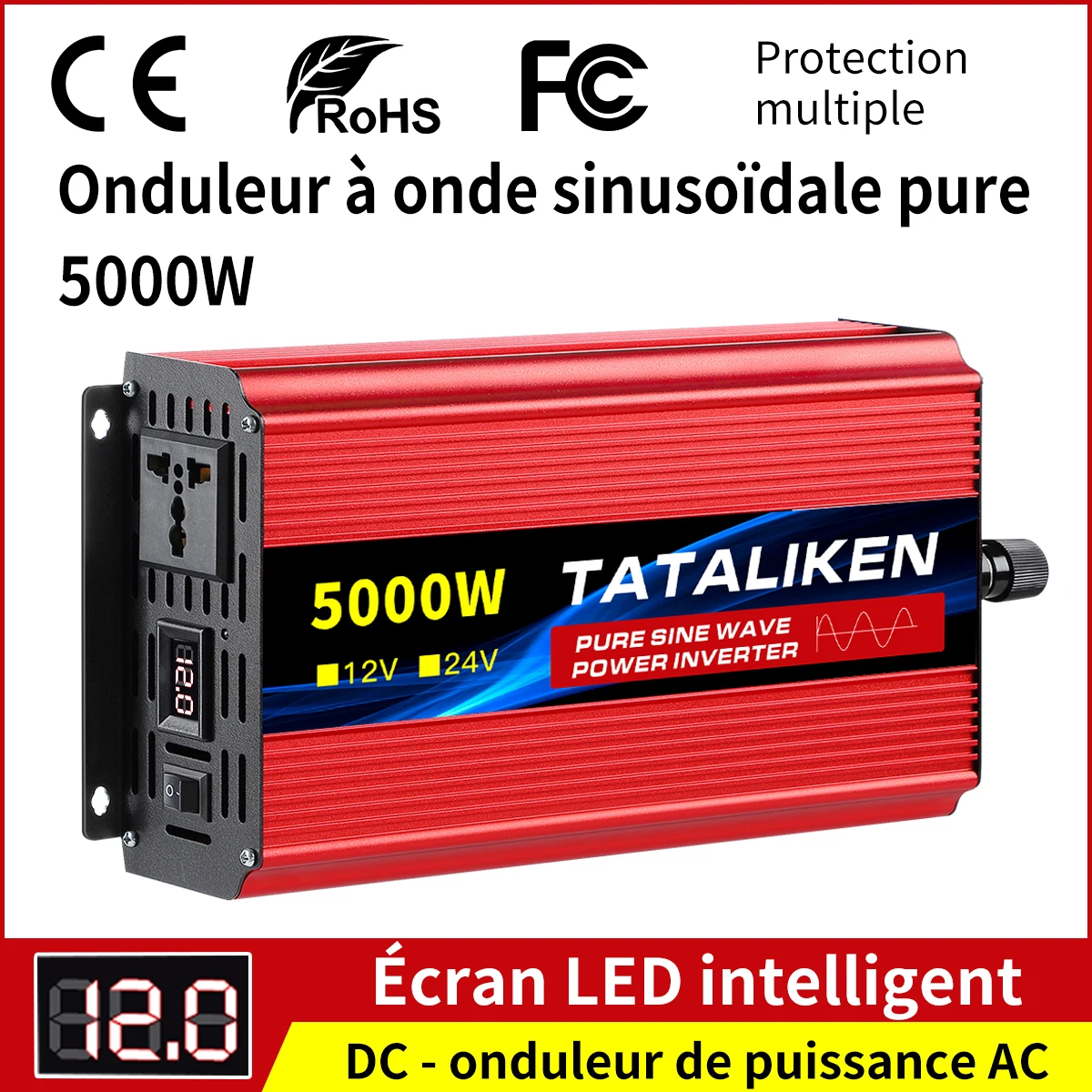 Convertisseur De Tension Radio Shack 1600W – Pour Voyage à L'étranger – Neuf