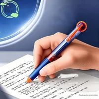 (BBQ4)Gear Pen Fidget Gel Pens, 0.5mm Black Ink Retractable Ballpoint Pens, Low Gravity Smooth Writing 4