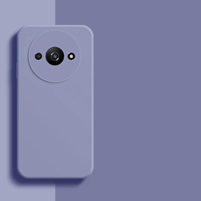 Per Xiaomi Redmi A3 Custodia Xiaomi Redmi A3 Cover Soft Liquid Silicone Bumper Custodie Protettive Per Telefono Posteriore Per Xiaomi Redmi A3 Funda