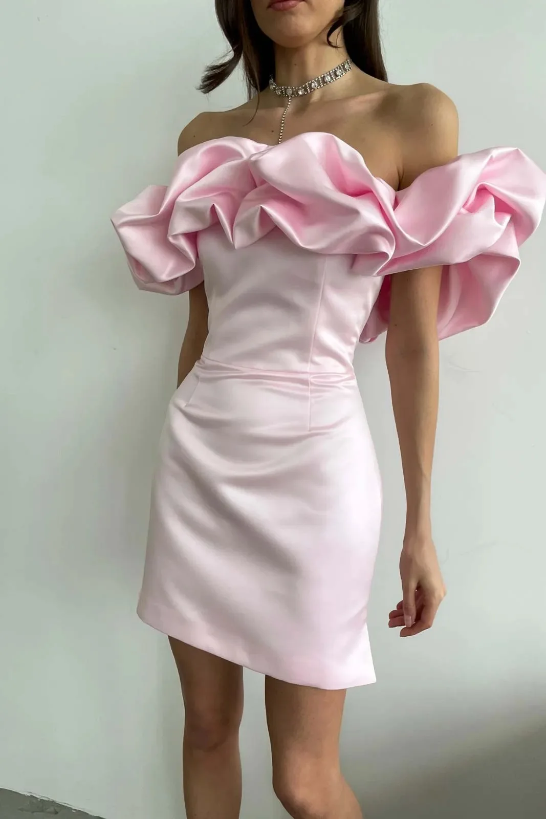 Mini Party Homecoming Dresses Short Tight Silk Dress Women's Off Shoulder  Ruffles Flower Party Dress, Sexy Bodycon Dresses, Elegant Female Package  Hips, Night Party, Event Celebrate AliExpress ...